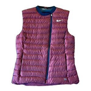 Nike Golf 700 down fill assymetrical puffer vest small